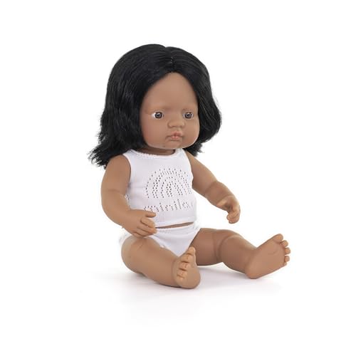 Miniland 31158 - Baby (südamerikanisches Mädchen) 40 cm, Leer von Miniland