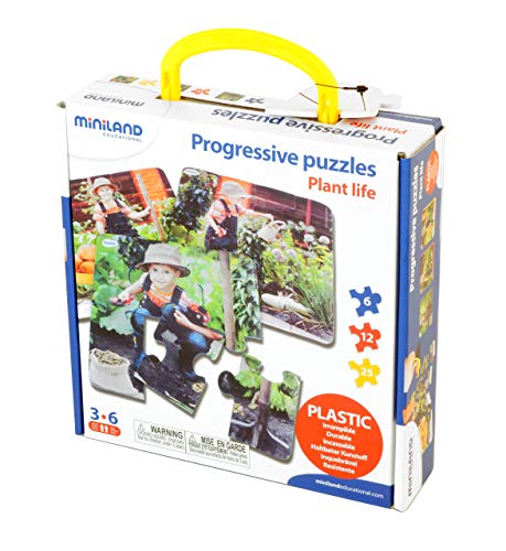 Miniland 35260, Pflanzen-Puzzle, Bunt von Miniland