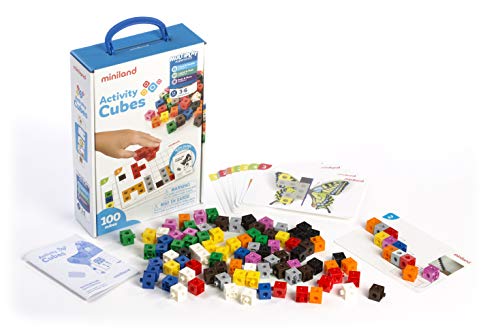 Miniland 95203 Activity Cubes 100 Stück, Mehrfarbig von Miniland