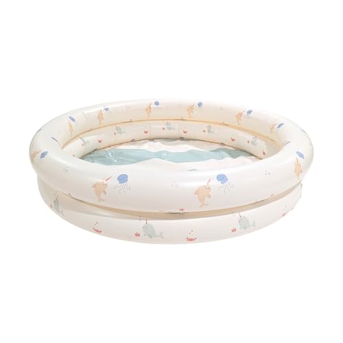 Miniland – Aufblasbares Baby-Planschbecken 100 cm, Kompakter und Sicherer Rundpool für Babys Miniland – Aufblasbares Baby-Planschbecken 100 cm, Kompakter und Sicherer Rundpool für Babys von Miniland
