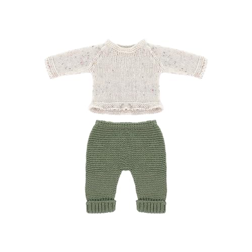 Miniland Set aus recycelten Strickwaren für 32 cm große Puppe Miniland Dolls – Pullover und Hose von Miniland