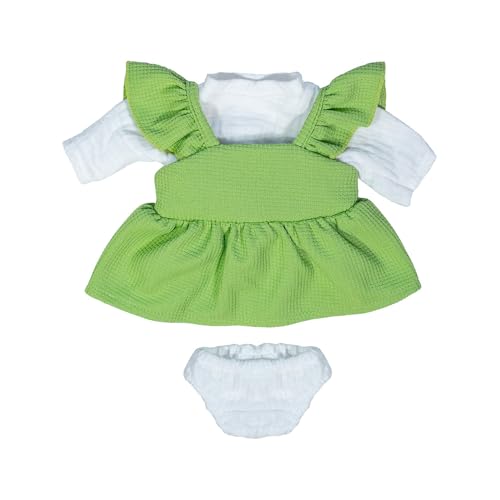 Miniland - Kleidung für 38 cm Puppe, Bekleidungszubehör für Puppen, Übergangskleid und T-Shirt Miniland - Kleidung für 38 cm Puppe, Bekleidungszubehör für Puppen, Übergangskleid und T-Shirt von Miniland