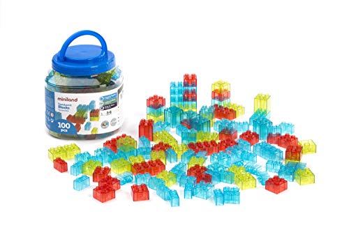 Miniland Translucent Blocks, durchsichtige Baublöcke für den Leuchttisch von Miniland