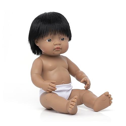 Babypuppe südamerikanischer Junge 38cm-31057 von Miniland