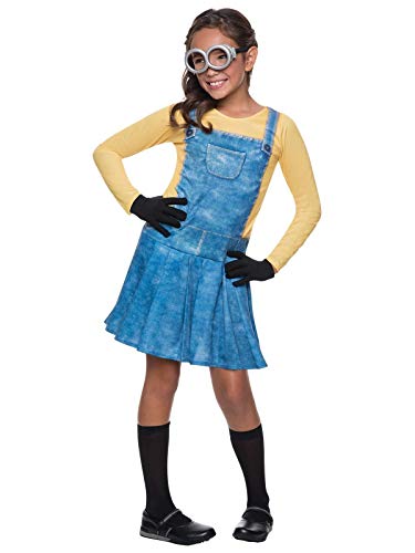 Rubie's Minion-Kostüm für Mädchen, aus „Ich – Einfach unverbesserlich“, Größe M, Alter 5 - 7 Jahre, Körperlänge: ca. 128 cm - 140,2 cm von Rubie's
