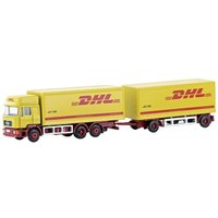 Minis by Lemke LC4607 N LKW Modell MAN F90 3-achs Koffer-Hängerzug DHL von Minis by Lemke