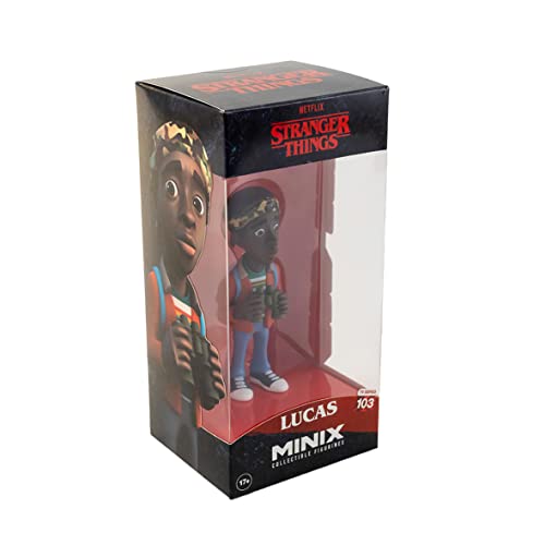 MINIX COLLECTIBLE FIGURINES, Minix Figur: Stranger Things – Lucas, 12 cm Sammelfigur, Ab 17+ Jahren, Deutsch von MINIX