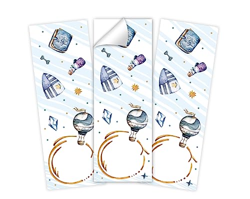 Minkocards 10 Aufkleber Ritter Drache Verpackung von Geschenken für Jungsgeburtstag Etiketten für Geschenkverpackung von Minkocards