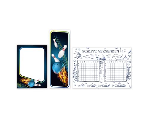 12 Mini-Notizblöcke + 12 Lesezeichen + 12 Schiffe versenken Bowlling Kegeln Bowling-Party Mitgebsel für Kindergeburtstag Gastgeschenke für Kinder Mädchengeburtstag Jungsgeburtstag 12 Mini-Notizblöcke + 12 Lesezeichen + 12 Schiffe versenken Bowlling Kegeln Bowling-Party Mitgebsel für Kindergeburtstag Gastgeschenke für Kinder Mädchengeburtstag Jungsgeburtstag von Minkocards