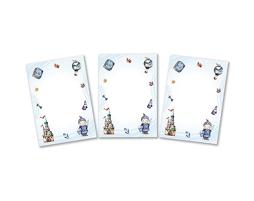 12 Mini-Notizblöcke Ritter Drache Mitgebsel für Kindergeburtstag Gastgeschenke für Jungen Jungsgeburtstag / A7-Format von Minkocards