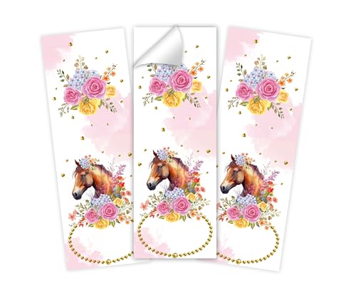 Minkocards 10 Aufkleber Pferd Verpackung von Geschenken für Mädchengeburtstag Etiketten für Geschenkverpackung Minkocards 10 Aufkleber Pferd Verpackung von Geschenken für Mädchengeburtstag Etiketten für Geschenkverpackung von Minkocards