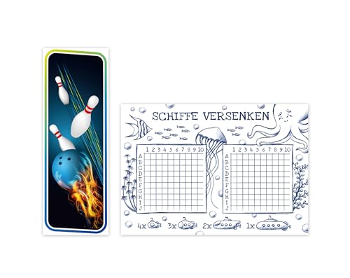 Minkocards 10 Lesezeichen + 10 Schiffe versenken Bowlling Kegeln Bowling-Party Mitgebsel für Kindergeburtstag Gastgeschenke für Kinder Mädchengeburtstag Jungsgeburtstag Minkocards 10 Lesezeichen + 10 Schiffe versenken Bowlling Kegeln Bowling-Party Mitgebsel für Kindergeburtstag Gastgeschenke für Kinder Mädchengeburtstag Jungsgeburtstag von Minkocards
