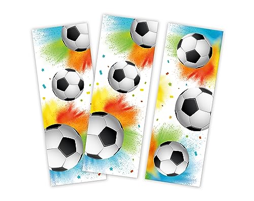 Minkocards 12 Lesezeichen Fußball Fussball Mitgebsel für Kindergeburtstag Jungen Gastgeschenke für Jungsgeburtstag Jungen von Minkocards