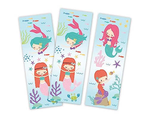 Minkocards 12 Lesezeichen Meerjungfrau Mitgebsel für Kindergeburtstag Mädchen Gastgeschenke für Mädchengeburtstag von Minkocards