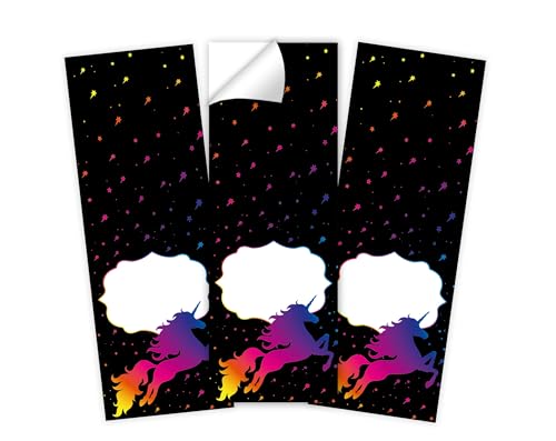 Minkocards 16 Aufkleber Einhorn Unicorn Verpackung von Geschenken für Mädchengeburtstag Etiketten für Geschenkverpackung von Minkocards