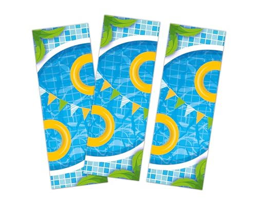 Minkocards 8 Lesezeichen Pool-Party Schwimmbad Mitgebsel für Kindergeburtstag Mädchen Jungen Gastgeschenke für Mädchengeburtstag Jungsgeburtstag Mädchengeburtstag Jungengeburtstag von Minkocards