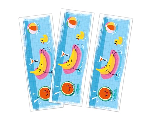 Minkocards 8 Lesezeichen Schwimmbad Pool-Party Mitgebsel für Kindergeburtstag Mädchen Jungen Gastgeschenke für Mädchengeburtstag Jungsgeburtstag Jungengeburtstag Mädchengeburtstag von Minkocards