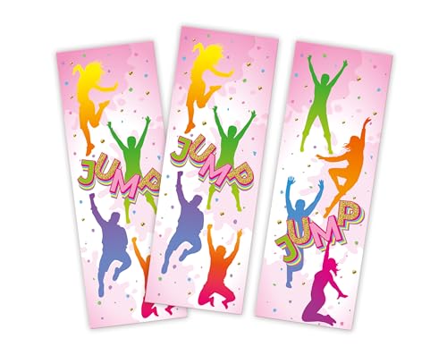 Minkocards Mitgebsel Kindergeburtstag Mädchen 8 Lesezeichen Jump Trampolin Gastgeschenke für Mädchen Mädchengeburtstag von Minkocards