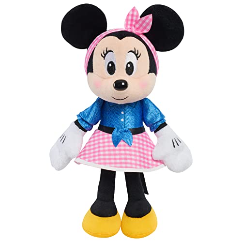 Disney Junior-Plüschtier Minnie Maus, 22,9 cm, kleines Plüschtier, superweicher Plüsch, Rollenspiel von Minnie