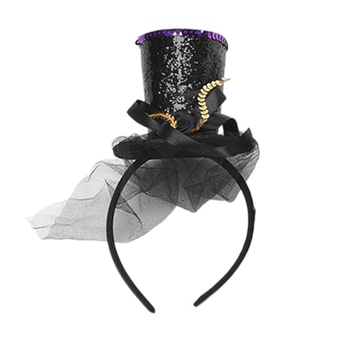 MinnowXY Fascinator Hut für Kinder, Cocktail-Kopfbedeckung, exquisiter französischer Fascinator für Halloween von MinnowXY