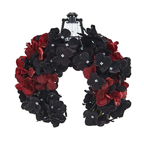 MinnowXY Gothics Blume Stirnband Lampe Dekor Tiaras Kopfschmuck Fotografie Requisiten Cosplays Kostüme Halloween Haarreifen von MinnowXY