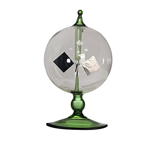 MinnowXY Grünes Solarenergie-Radiometer, Krummen, Solarenergie, Windmühle, Geschenk, Heimschreibtisch, Dekoration, Glas von MinnowXY