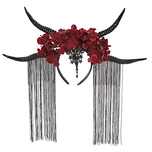 MinnowXY Haarreif Antilope Stirnband Teufelshörner Stirnband Stirnband Halloween Horn Kopfschmuck von MinnowXY