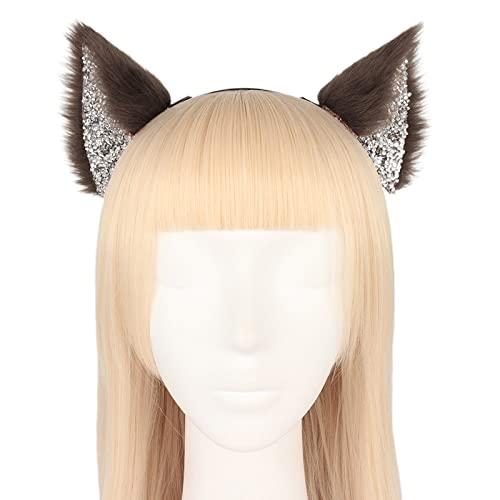 MinnowXY Shinning Cat Ear Shape Hair Hoop Cosplay Party Costume Headwear For Children Women von MinnowXY