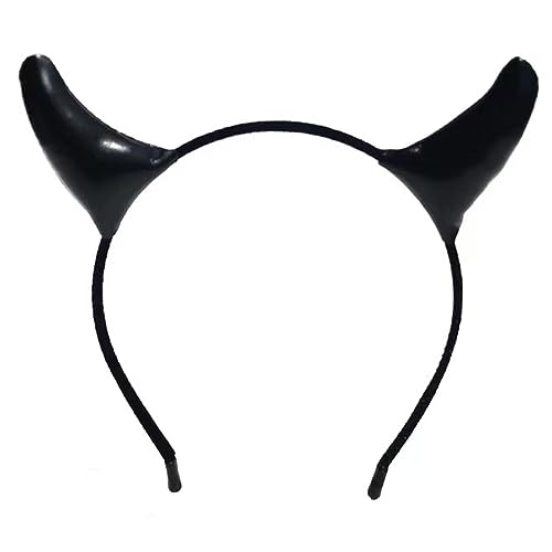 MinnowXY Überwältigend Cool Devil Hair Hoop Tier Horn Kopfschmuck Cartoon Tier Stirnband Tier Kopfschmuck von MinnowXY