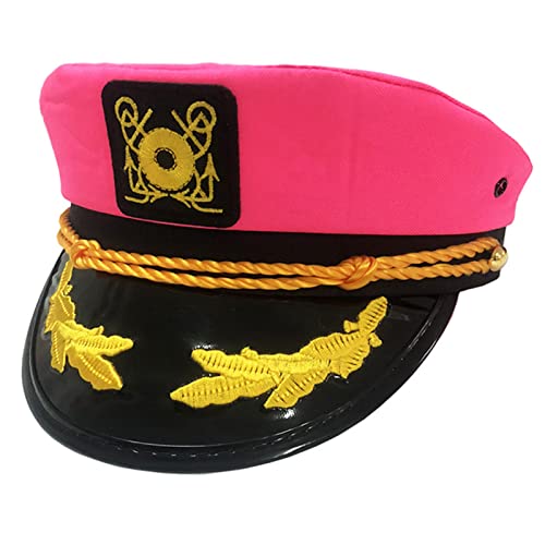 Retro Marine Kostüm Kappe Yacht Captain Cap Bestickte Marine Cap Navy Hut für Halloween von MinnowXY