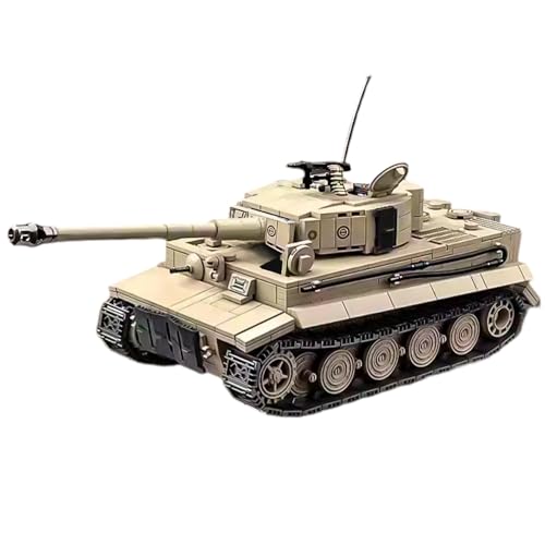 Minxtech Technik Military Panzer Bausteine, 1361 Teile Militär Deutscher Panzer Konstruktionsspielzeug, WW2 Armee Klemmbausteine Tank Modellbausatz, Geschenk für Kinder und Erwachsene Technical von Minxtech