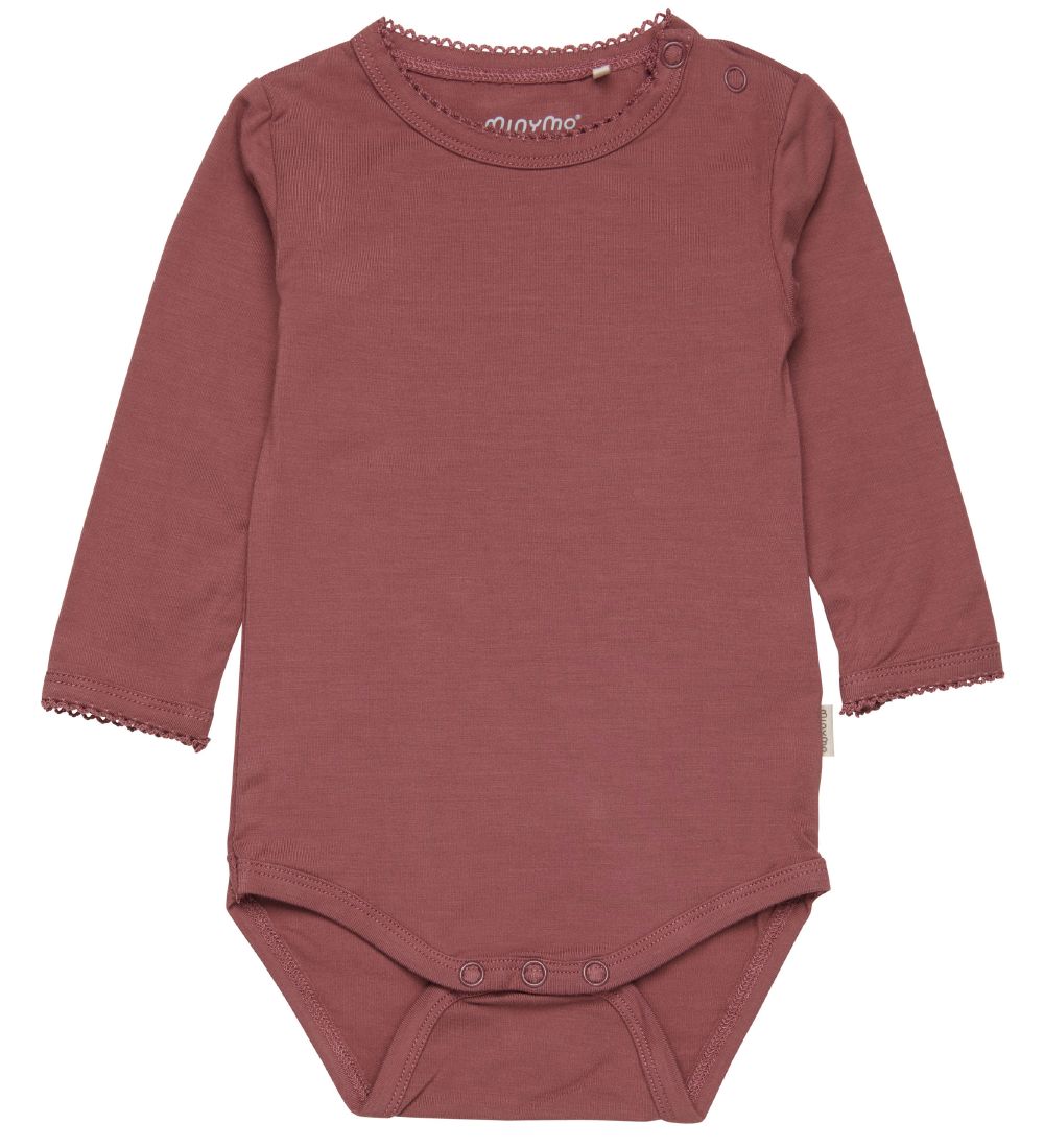 Minymo Body l/ä - Bambus - Rose Brown - Minymo - 56 - Body L/Ä Minymo Body l/ä - Bambus - Rose Brown - Minymo - 56 - Body L/Ä von Minymo