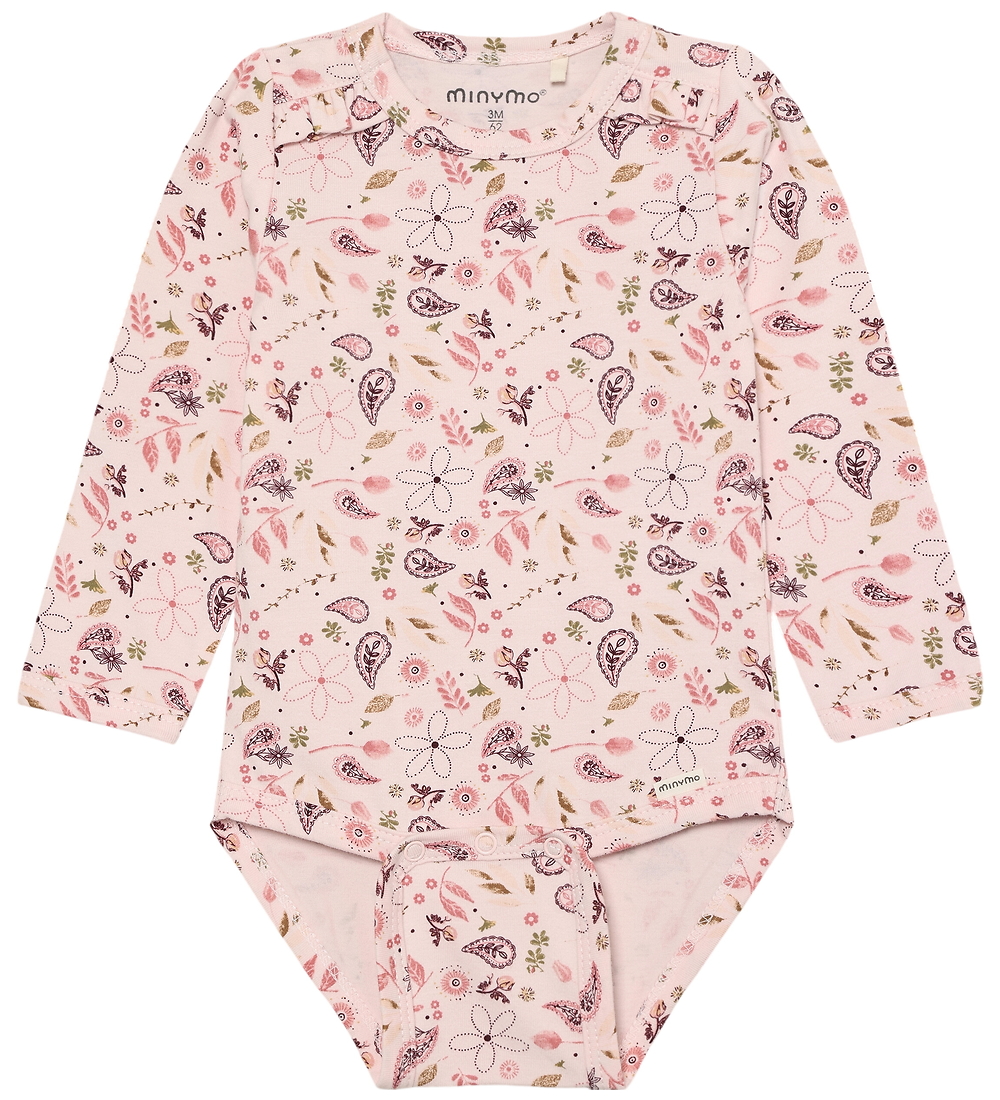 Minymo Body l/ä - Mauve Kreide m. Print - Minymo - 68 - Body L/Ä Minymo Body l/ä - Mauve Kreide m. Print - Minymo - 68 - Body L/Ä von Minymo