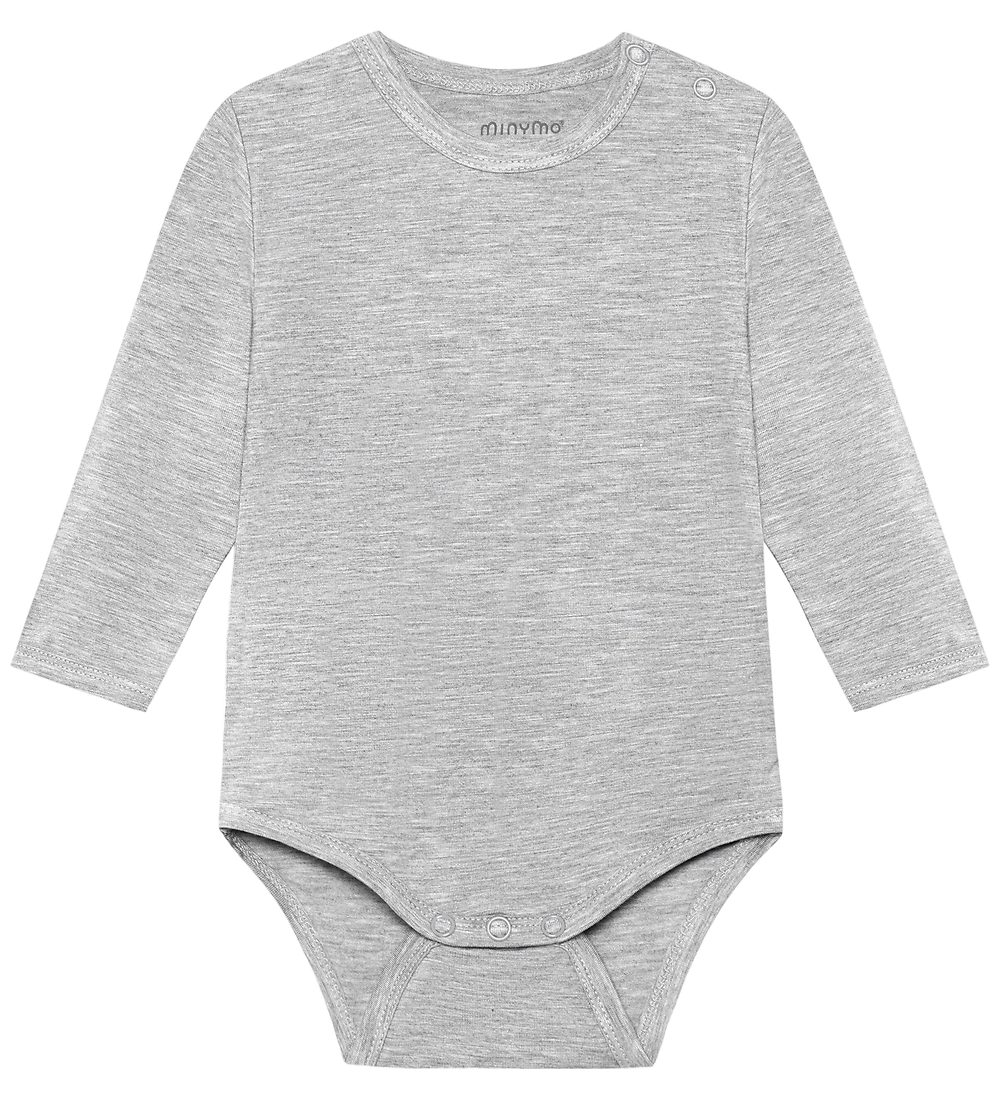 Minymo Body l/ä - Viskose - Grey Melange - Minymo - 50 - Body L/Ä Minymo Body l/ä - Viskose - Grey Melange - Minymo - 50 - Body L/Ä von Minymo