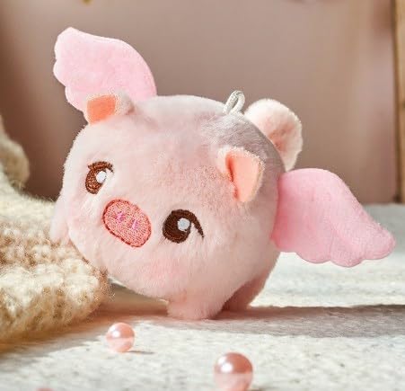 Miotlsy Cartoon Plüschtier Plüschtier Schwein Plüsch Mini-Schwein Schwein wedelnden Schwanz rotierenden interaktiven Plüschtier Neuheit Tier Plüsch Kindergeburtstag Geschenk von Miotlsy