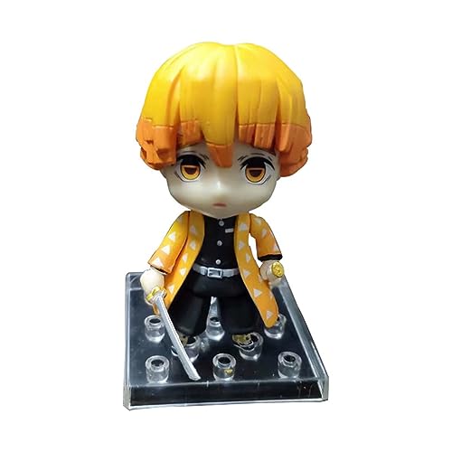 Miotlsy Zenitsu Figur Anime Comicfiguren, 10CM PVC Figur Anime Charakter Puppe Modell, Charaktere Statue Collectibles, Geschenk für Fan von Miotlsy