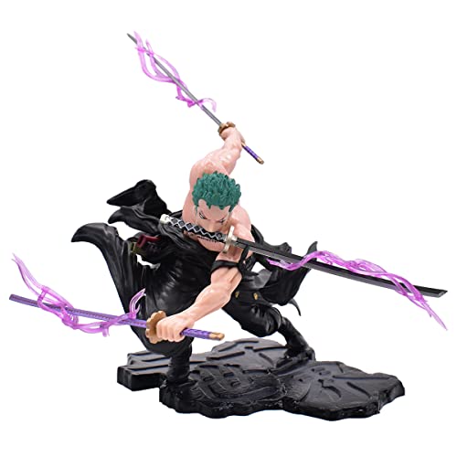 Miotlsy Zoro Figur 21 CM Zoro Figure Anime Statue beliebte Model Zorro Figur Actionfigur PVC Doll Collectibles Spielzeug Sammlerstück Dekoration Ornamente Sammlung Desktop Puppe von Miotlsy