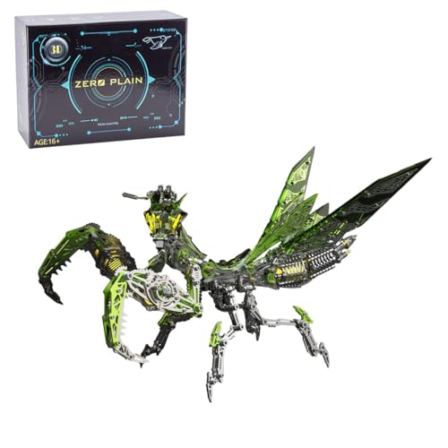 Mious 3D DIY mechanische Metall Mantis Modell, Steampunk Mantis Montage Modell Kits kreative Ornament für Erwachsene (1000+ PCS) von Mious