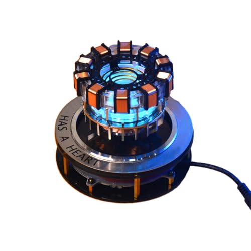 Mious Arc Reactor Light Levitating Display, 1:1 Maßstab MK1 Arc Reactor Floating Rotating LED Tech Desk Ornament (Gen1) von Mious