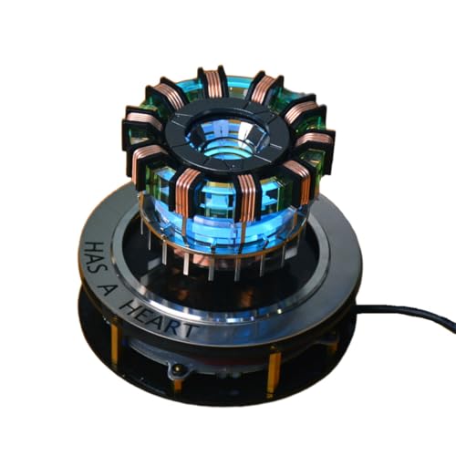 Mious Arc Reactor Light Levitating Display, 1:1 Maßstab MK1 Arc Reactor Floating Rotating LED Tech Desk Ornament (Gen2) von Mious