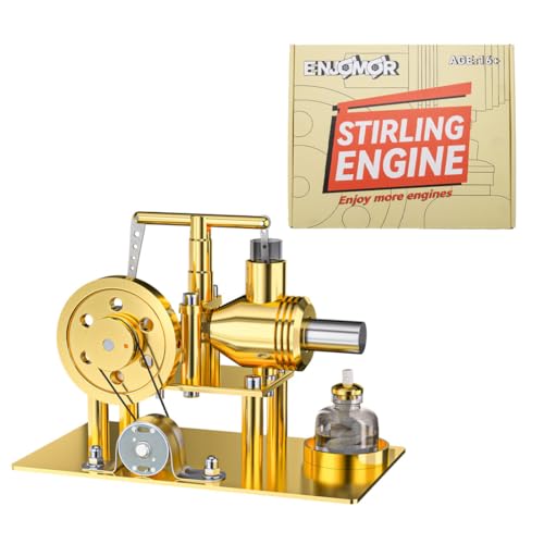 Mious Metall Balance Style Stirling Engine Assembly Model Kit, DIY Dampf Modell Set, Heißluftmotor Modell für Teenager Erwachsene, Creative Science Experiment Spielzeug von Mious