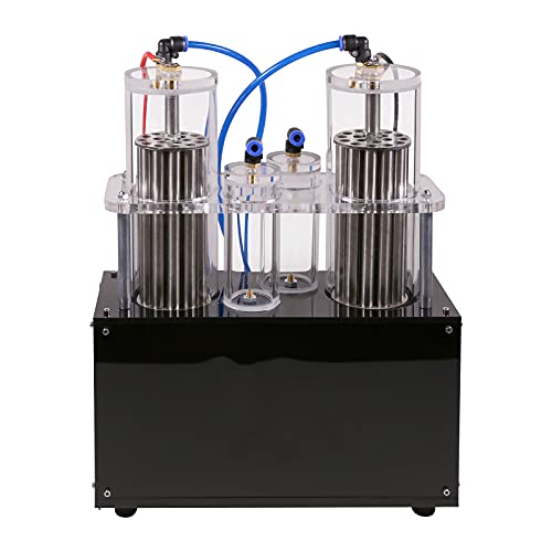 Mious Wasserstoff und Sauerstoff Trennung Wasser-Elektrolyse-Maschine - Double Outlet Design, Transparent Acryl für Wissenschaft Bildung, Home Lab Equipment für Tech-Enthusiasten von Mious