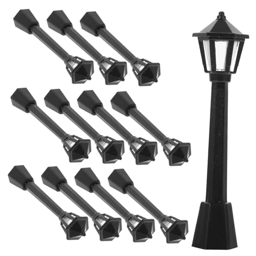Mipcase 12 Stück Teiliges Miniatur Straßenlampen aus Kunststoff Lebensechte Gartenlaternen für Puppenhäuser Mini Dekolampen für Kleine Landschaften und Modellbau Geeignet für DIY und Mipcase 12 Stück Teiliges Miniatur Straßenlampen aus Kunststoff Lebensechte Gartenlaternen für Puppenhäuser Mini Dekolampen für Kleine Landschaften und Modellbau Geeignet für DIY und von Mipcase