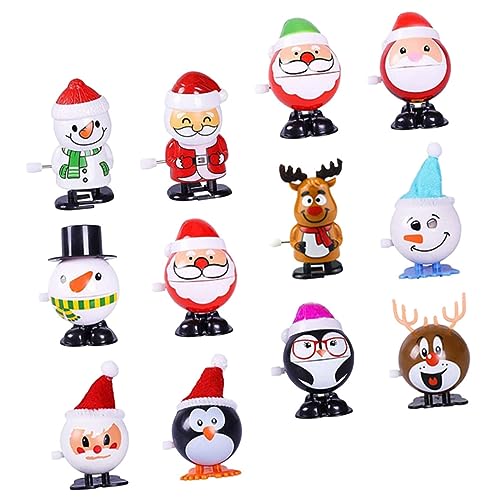 Mipcase 12 Stück Teiliges Wind Up Weihnachtsmann aus Kunststoff Lustige Mechanische Accessoires Niedliche Aufziehbare Laufspielzeuge und Deko für Weihnachten Mipcase 12 Stück Teiliges Wind Up Weihnachtsmann aus Kunststoff Lustige Mechanische Accessoires Niedliche Aufziehbare Laufspielzeuge und Deko für Weihnachten von Mipcase