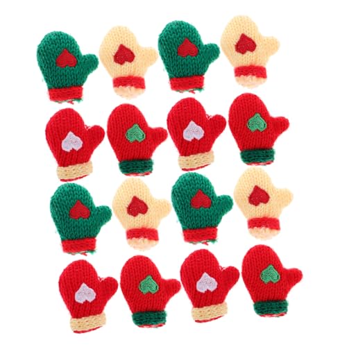 Mipcase 16 Stück Miniatur Gestrickte Weihnachts Handschuhe Teiliges Bunte Kleine Fäustlinge aus Plüsch Handgefertigte Mini Handschuh Deko für Puppenhäuser Weihnachtsbaum und DIY Ornamente Mipcase 16 Stück Miniatur Gestrickte Weihnachts Handschuhe Teiliges Bunte Kleine Fäustlinge aus Plüsch Handgefertigte Mini Handschuh Deko für Puppenhäuser Weihnachtsbaum und DIY Ornamente von Mipcase