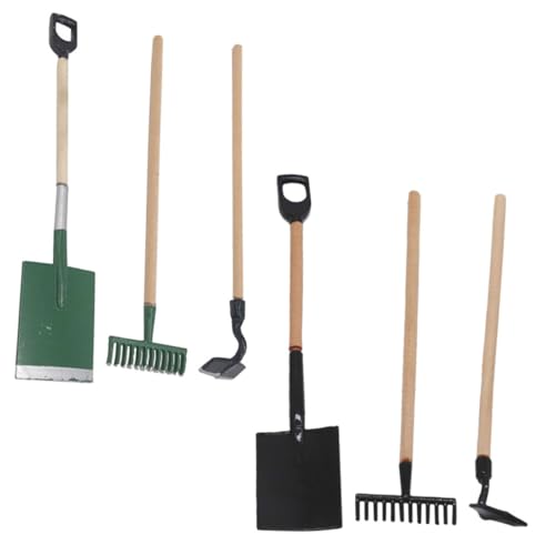 Mipcase 2 Sätze Mini Gartenwerkzeug Miniatur Eisenrechen Grün Schwarz Puppenhaus Zubehör Dekoratives Miniatur Werkzeug für Desktop Hausdeko Mipcase 2 Sätze Mini Gartenwerkzeug Miniatur Eisenrechen Grün Schwarz Puppenhaus Zubehör Dekoratives Miniatur Werkzeug für Desktop Hausdeko von Mipcase