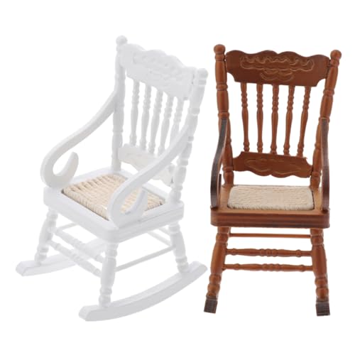 Mipcase 2 Stück Maßstab Holz Miniatur Stabile Holzmöbel Mit Juteseil Sitz Für Puppenhaus Dekoration Retro Stil Mipcase 2 Stück Maßstab Holz Miniatur Stabile Holzmöbel Mit Juteseil Sitz Für Puppenhaus Dekoration Retro Stil von Mipcase