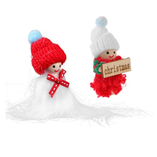 Mipcase 2 Stück Teiliges Puppenhaus Zubehör Weihnachtsdekoration Miniatur Puppen Boy Girl mit Farbigen Schleifen für DIY Szenen und Baum Schmücken Zufällige Farbe Zufällige Farbe Mipcase 2 Stück Teiliges Puppenhaus Zubehör Weihnachtsdekoration Miniatur Puppen Boy Girl mit Farbigen Schleifen für DIY Szenen und Baum Schmücken Zufällige Farbe Zufällige Farbe von Mipcase