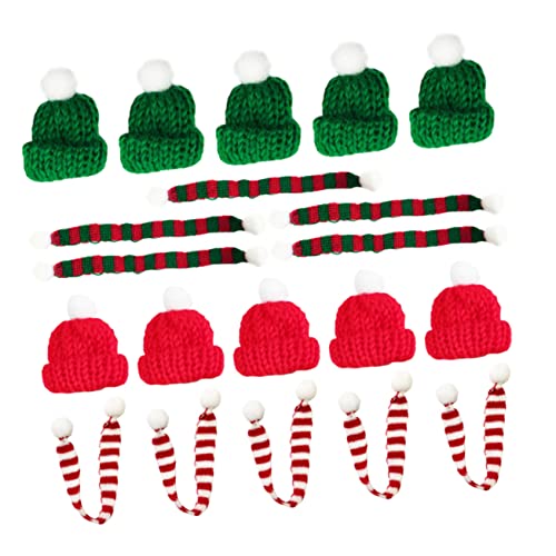 Mipcase 20 Stück Teiliges Weihnachtsmützen und Schal aus Weichem Strick Dekorative Flaschen und Tassenhüllen für Xmas Party Shower Deko Langlebige DIY Weihnachtsdeko Zubehör Mipcase 20 Stück Teiliges Weihnachtsmützen und Schal aus Weichem Strick Dekorative Flaschen und Tassenhüllen für Xmas Party Shower Deko Langlebige DIY Weihnachtsdeko Zubehör von Mipcase
