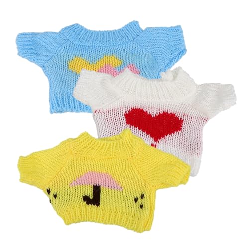 Mipcase 3 Stück Teiliges Weiche Puppenkleidung aus Wollgarn Niedliche Bären Sweater zum Wechseln Wiederverwendbare Kuscheltier Outfits für Einfach Anzuziehen Langlebige Zufällige Farbe Mipcase 3 Stück Teiliges Weiche Puppenkleidung aus Wollgarn Niedliche Bären Sweater zum Wechseln Wiederverwendbare Kuscheltier Outfits für Einfach Anzuziehen Langlebige Zufällige Farbe von Mipcase